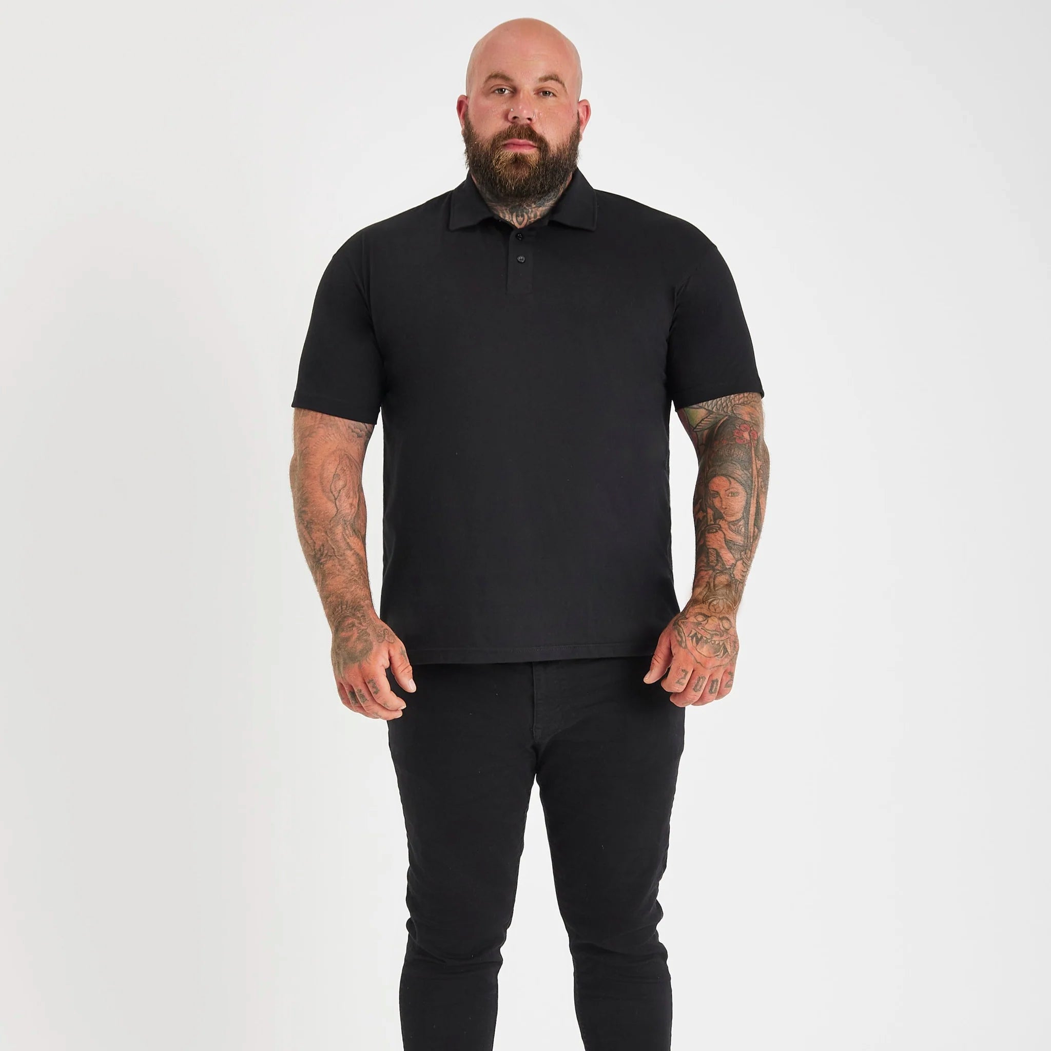 Load image into Gallery viewer, Black Polo