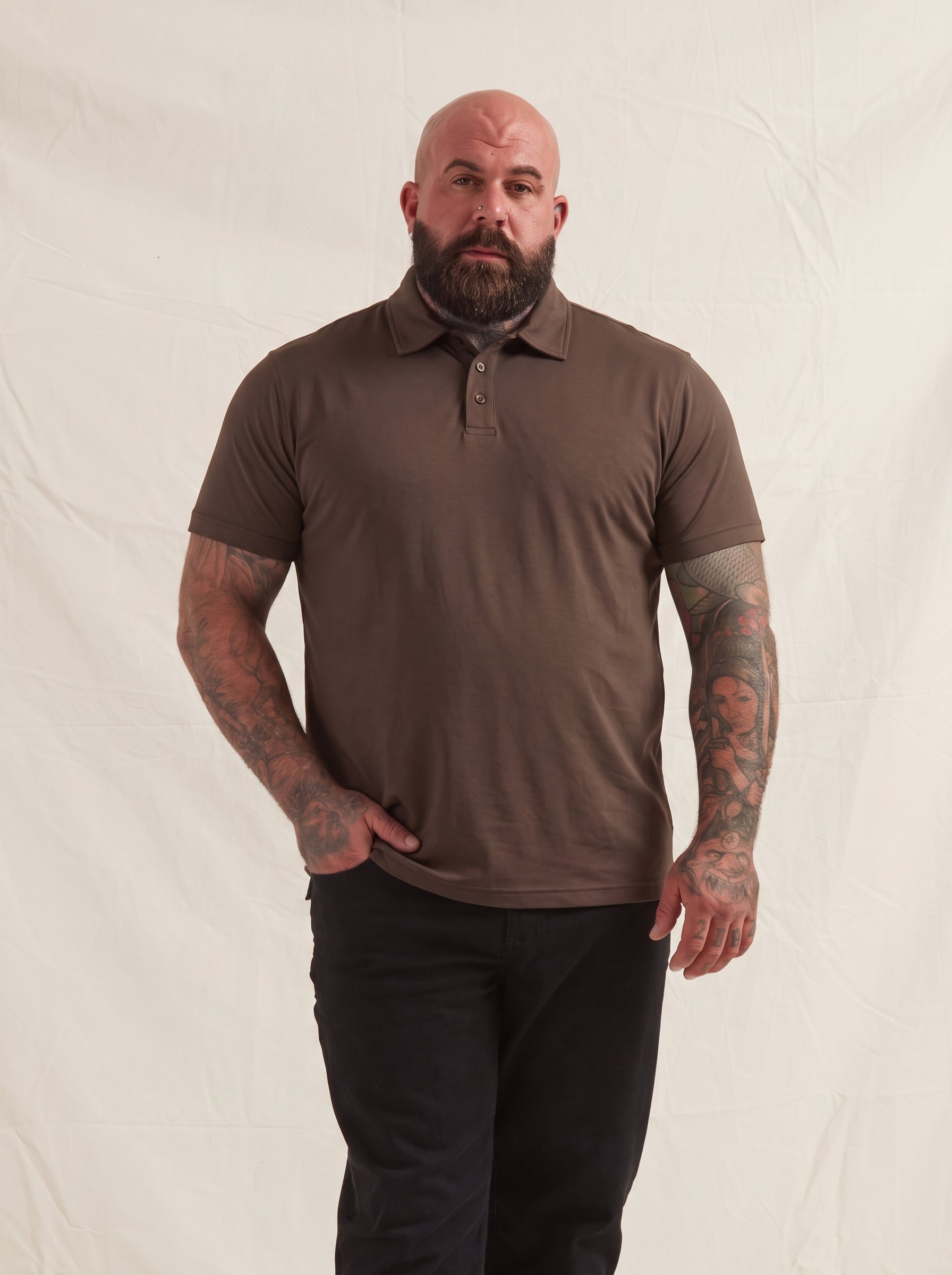 Load image into Gallery viewer, Chocolate Polo Shirt
