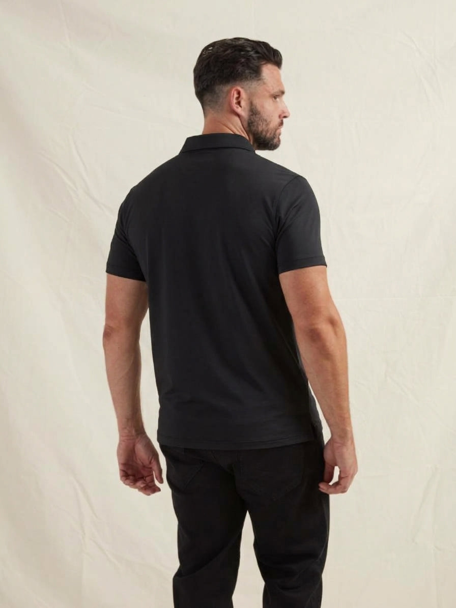Load image into Gallery viewer, All-Black Polo 3-Pack