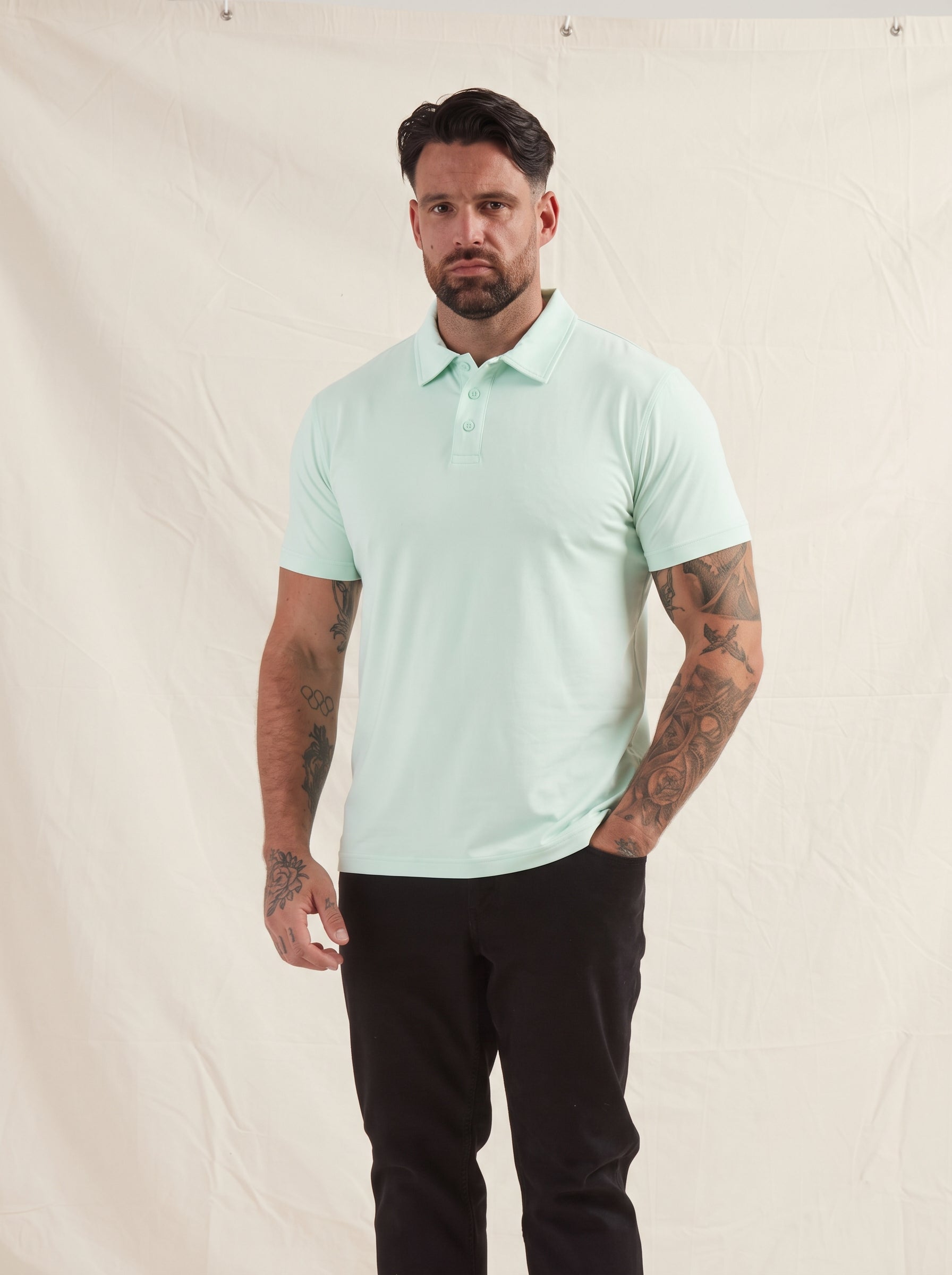 Load image into Gallery viewer, River Green Polo Shirt