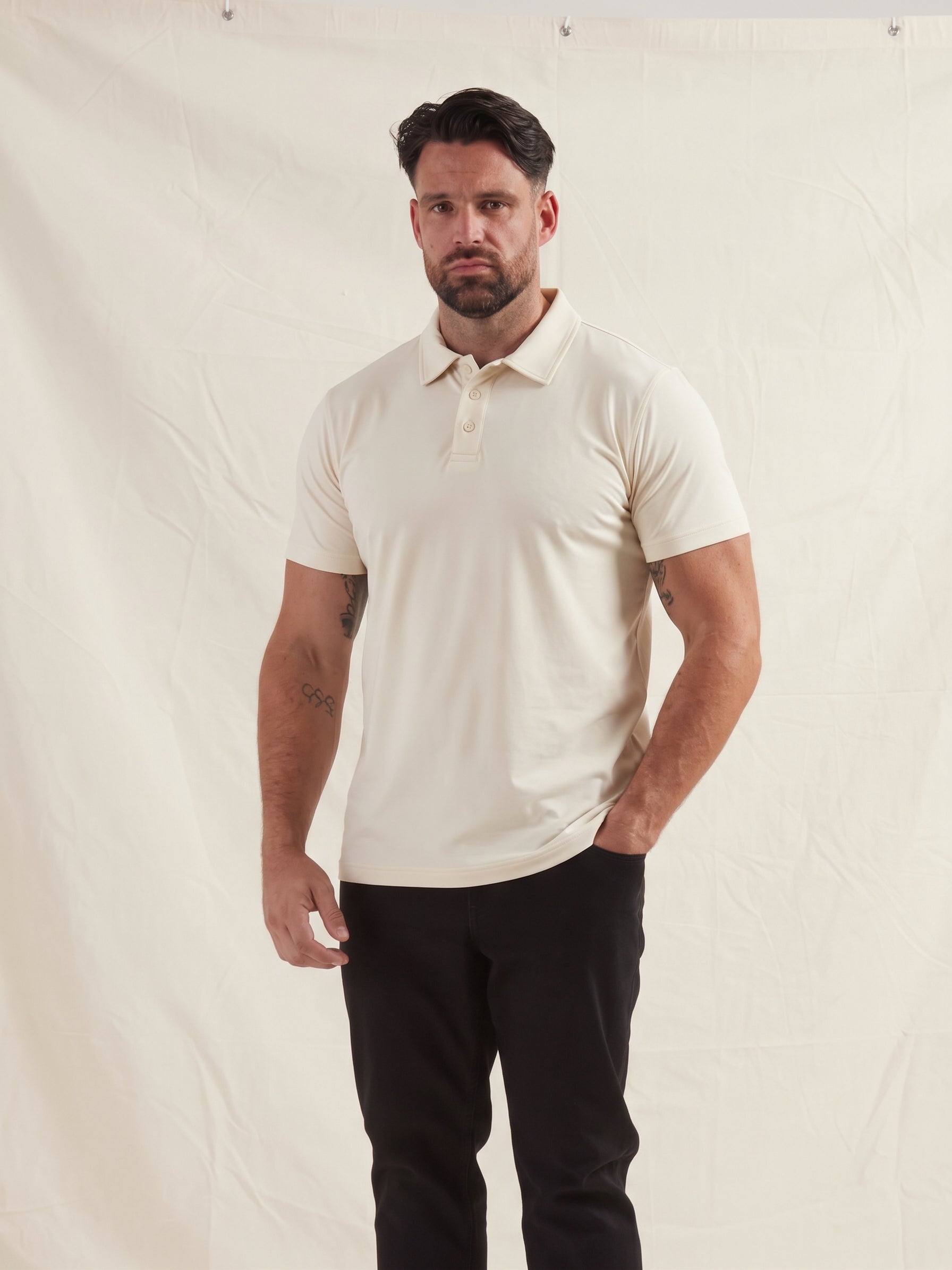 Load image into Gallery viewer, Marshmallow Polo Shirt