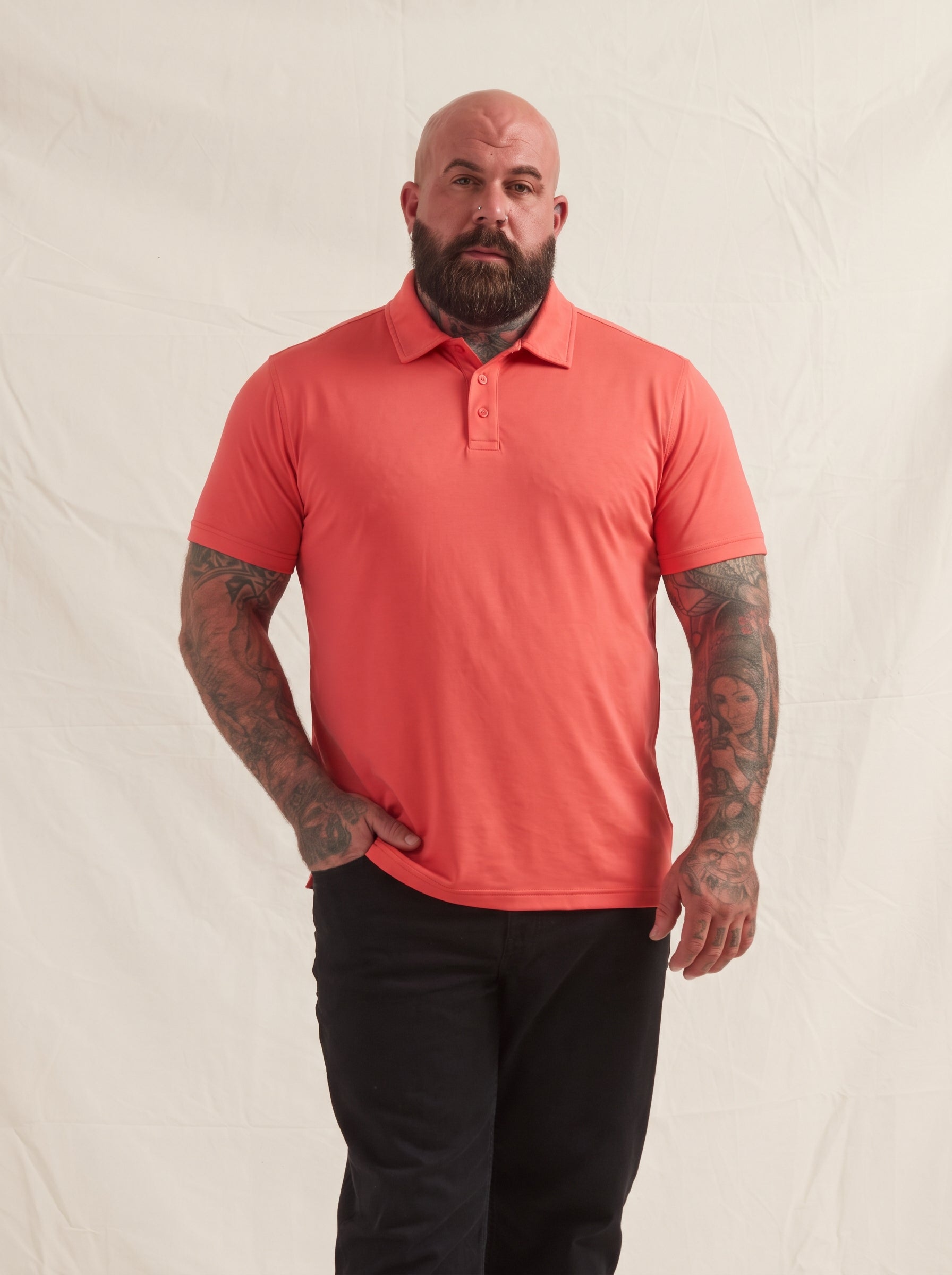 Load image into Gallery viewer, Peach Polo Shirt