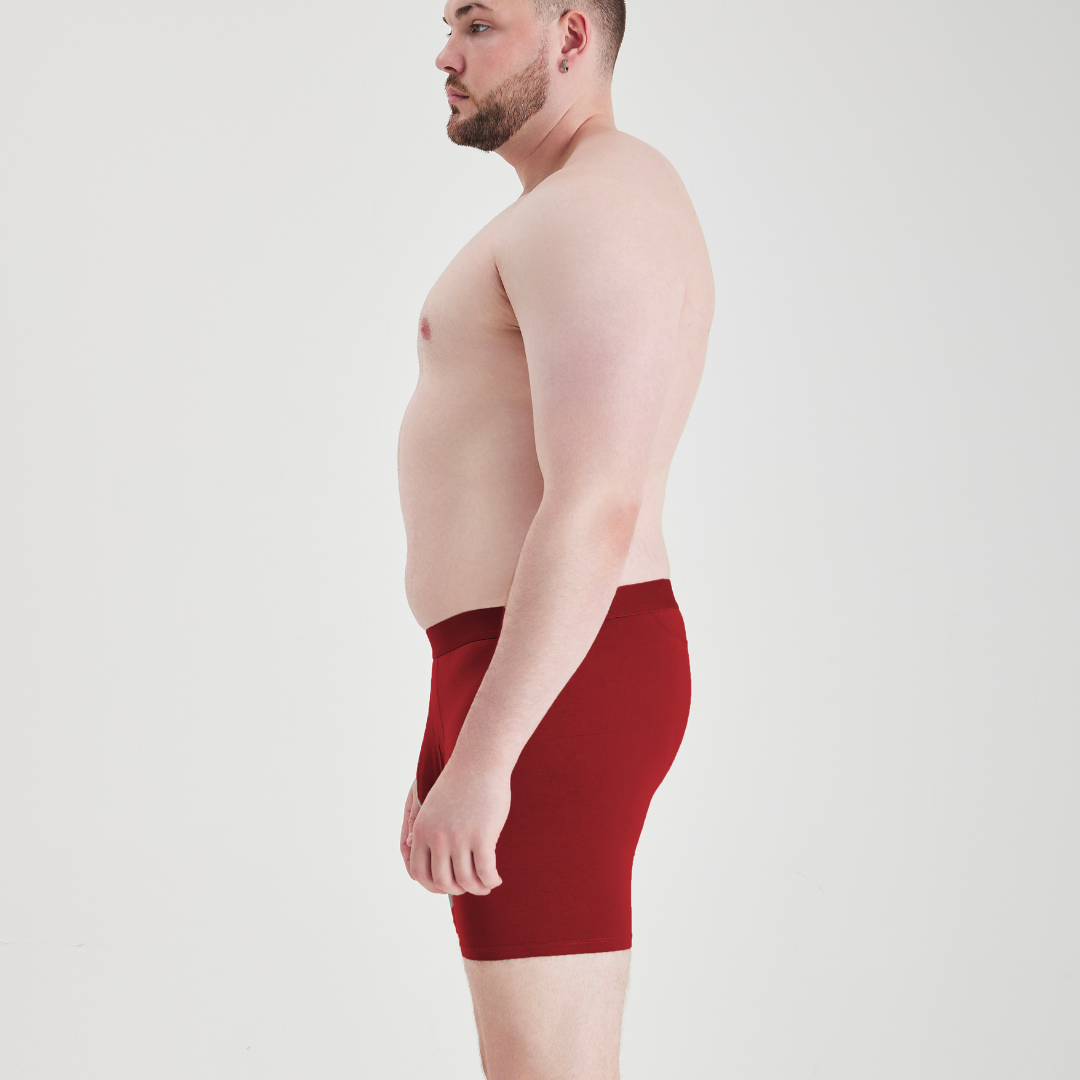 Load image into Gallery viewer, Burgundy Boxer Briefs 6-Pack