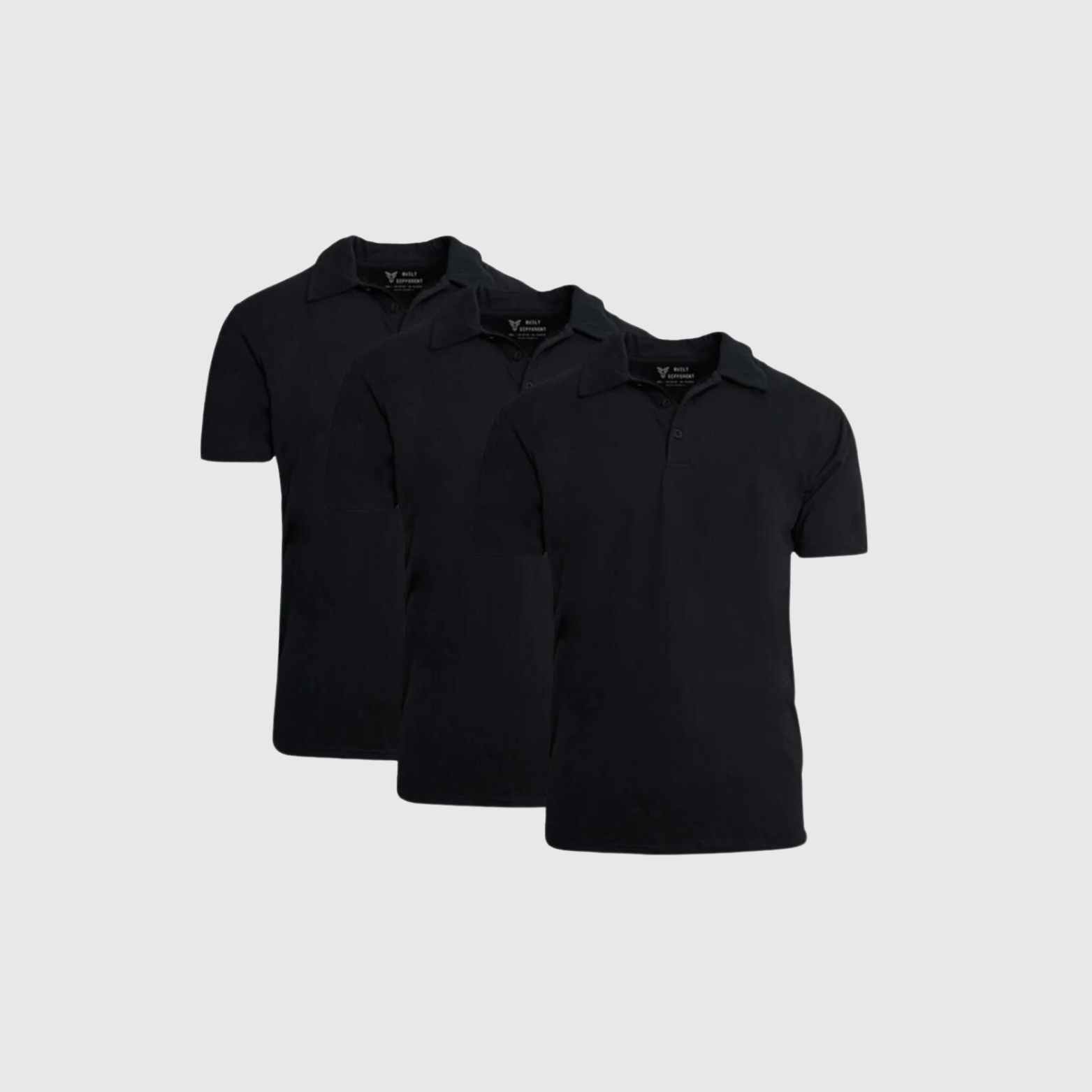 Load image into Gallery viewer, All-Black Polo 3-Pack