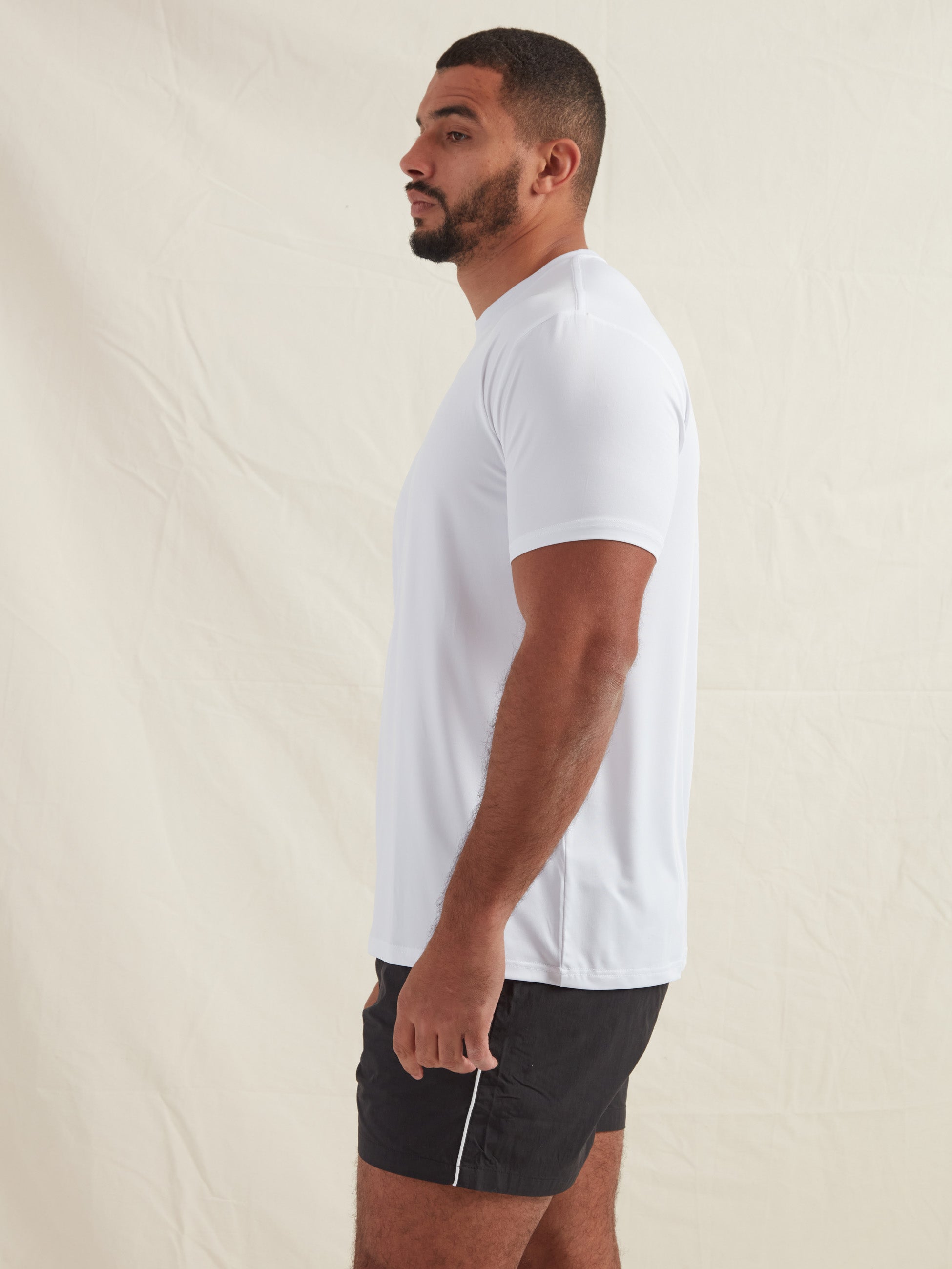 Load image into Gallery viewer, White Active Crew Neck T-Shirt
