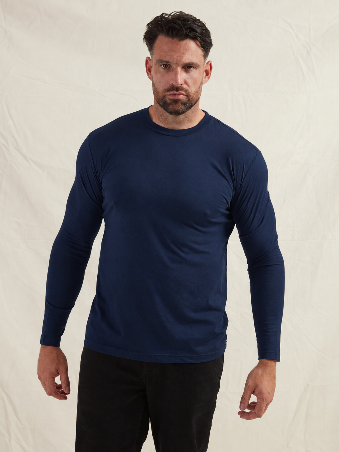 Load image into Gallery viewer, Navy Long Sleeve T-Shirt
