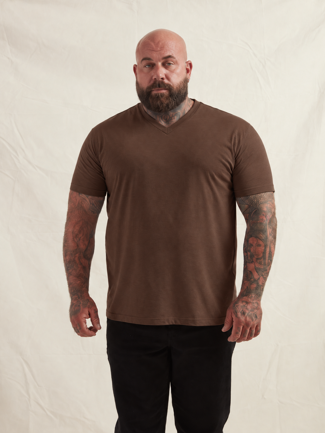 Load image into Gallery viewer, Chocolate V-Neck T-Shirt
