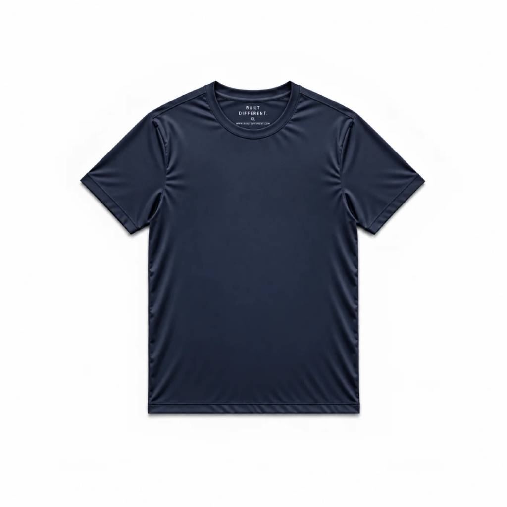 Load image into Gallery viewer, Navy Active Crew Neck T-Shirt
