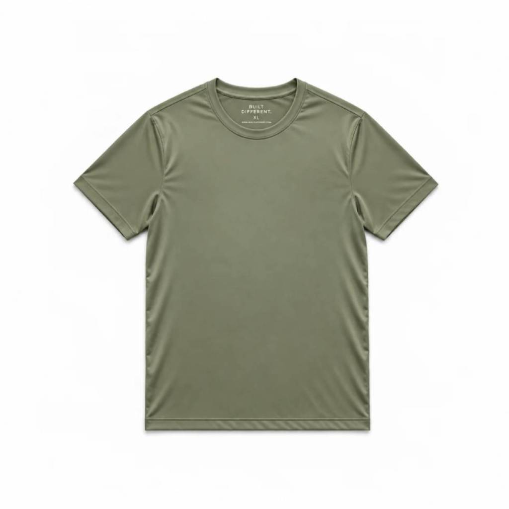 Load image into Gallery viewer, Khaki Active Crew Neck T-Shirt
