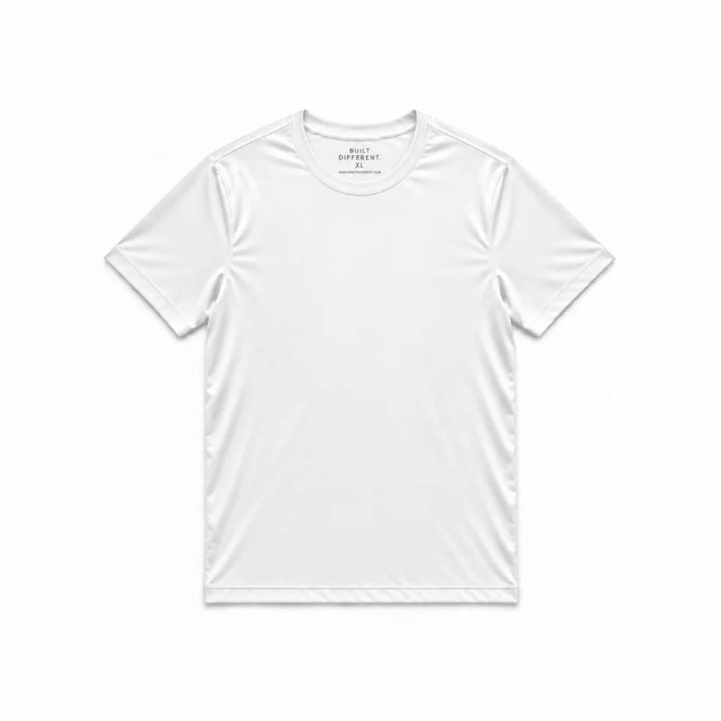 Load image into Gallery viewer, White Active Crew Neck T-Shirt
