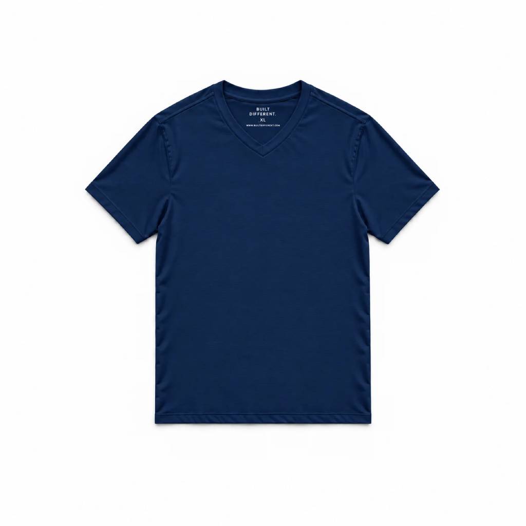 Load image into Gallery viewer, Deep Blue V-Neck T-Shirt
