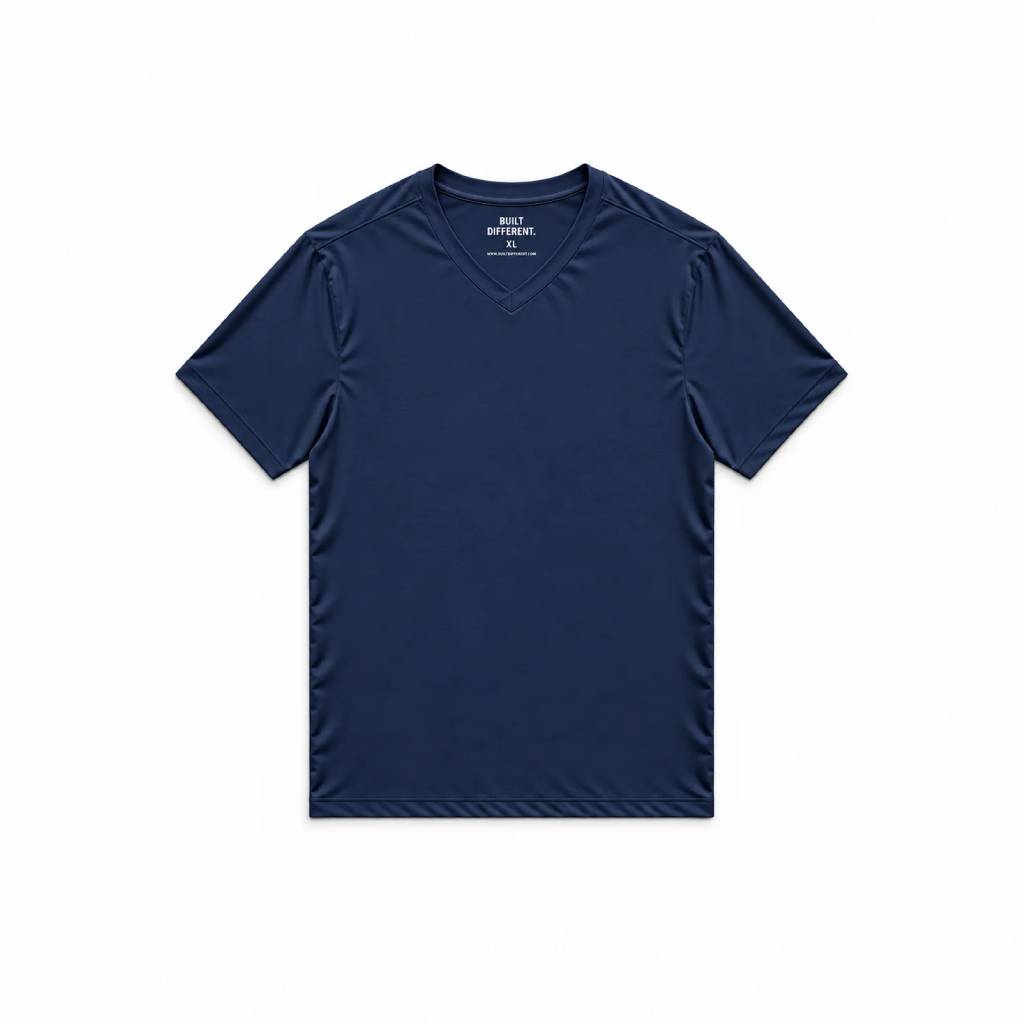 Load image into Gallery viewer, Navy V-Neck T-Shirt
