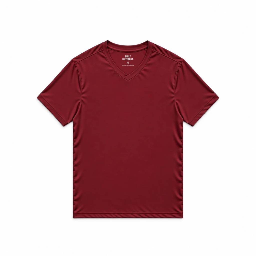 Load image into Gallery viewer, Burgundy V-Neck T-Shirt

