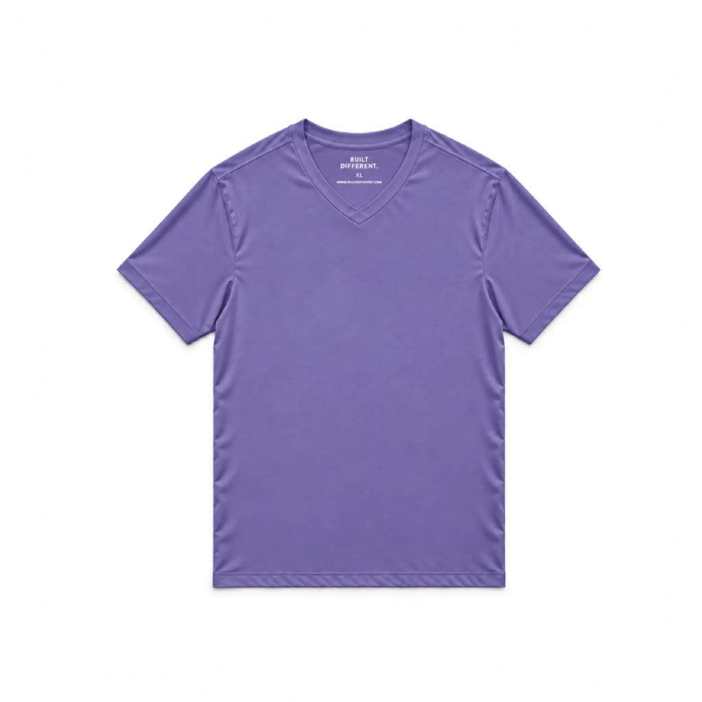 Load image into Gallery viewer, Purple V-Neck T-Shirt
