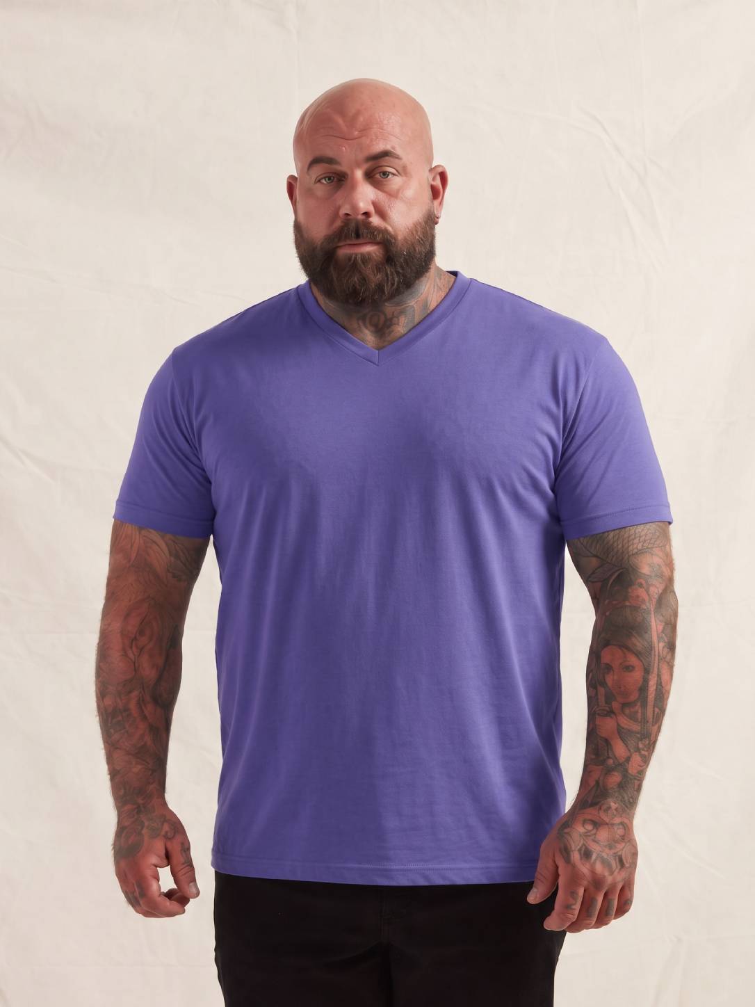 Load image into Gallery viewer, Purple V-Neck T-Shirt
