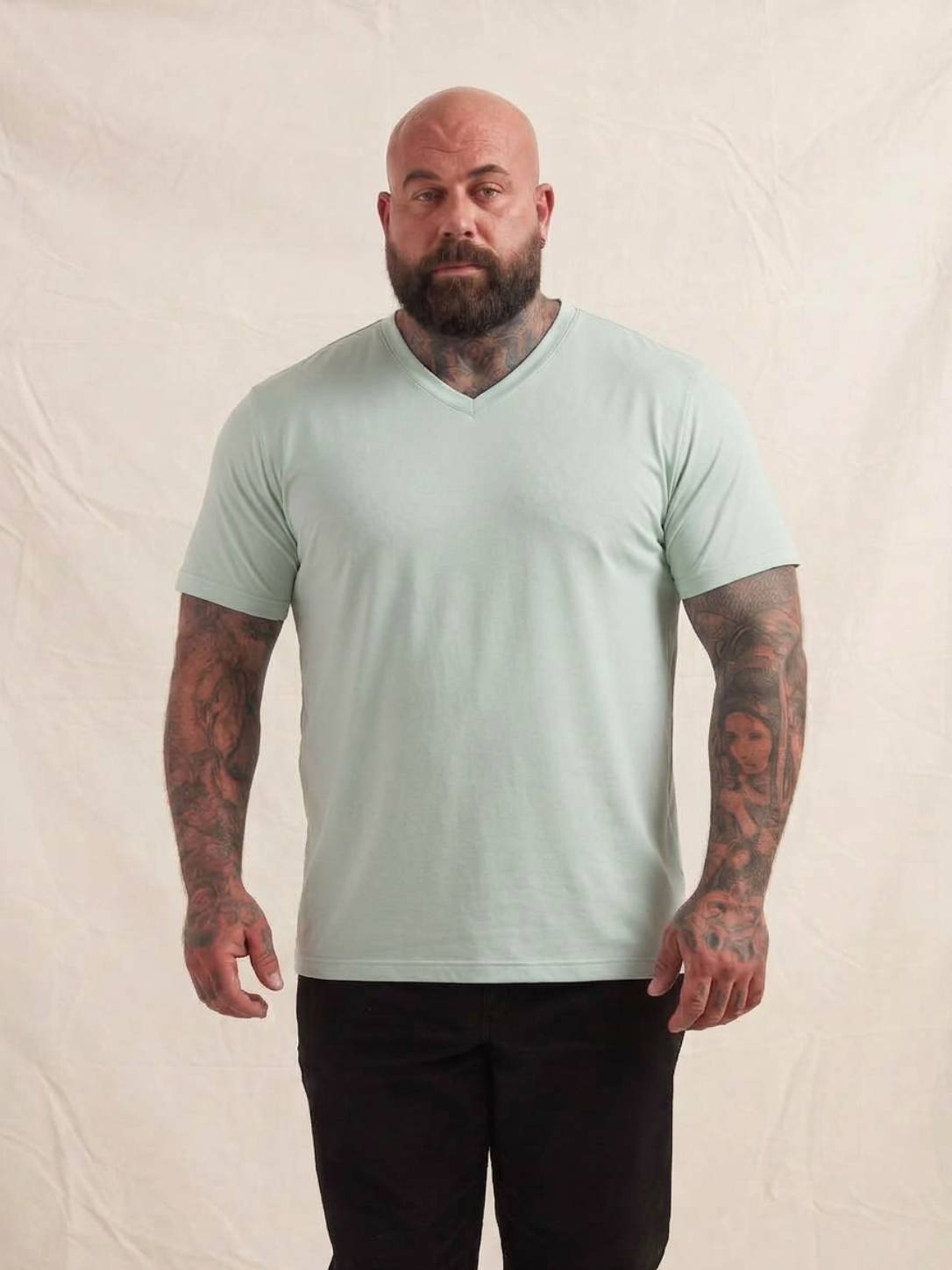 Load image into Gallery viewer, Iceberg Green V-Neck T-Shirt
