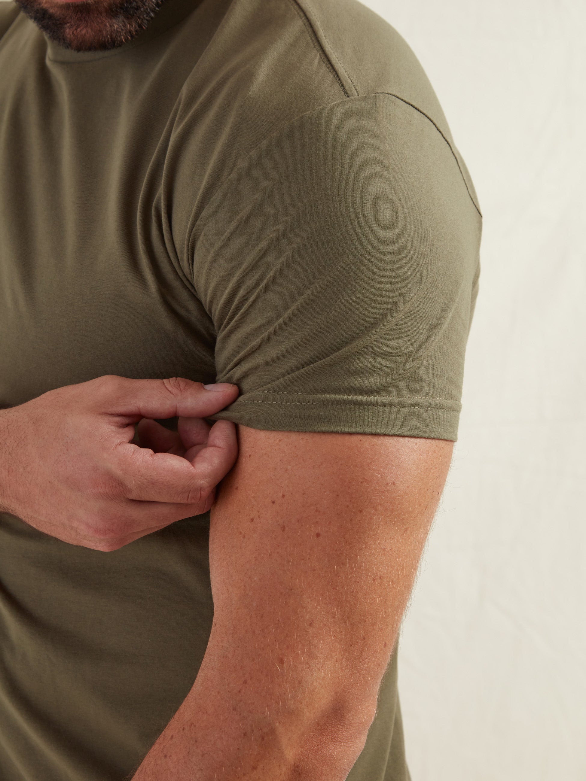Load image into Gallery viewer, Khaki Crew Neck T-Shirt
