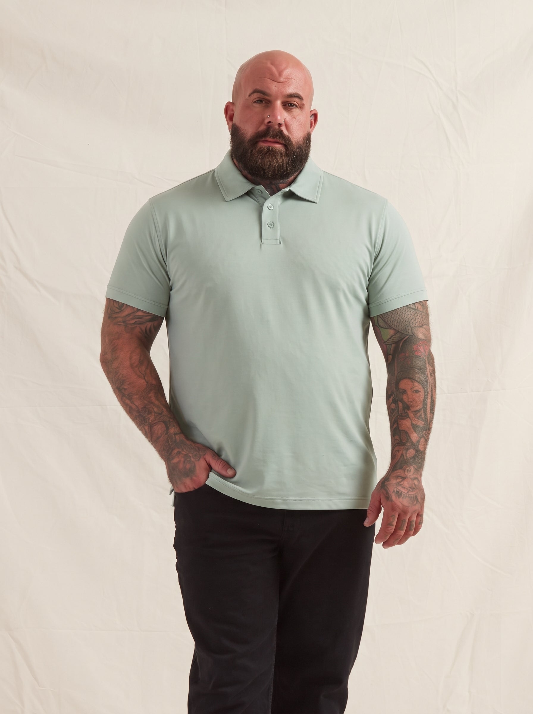 Load image into Gallery viewer, Iceberg Green Polo Shirt
