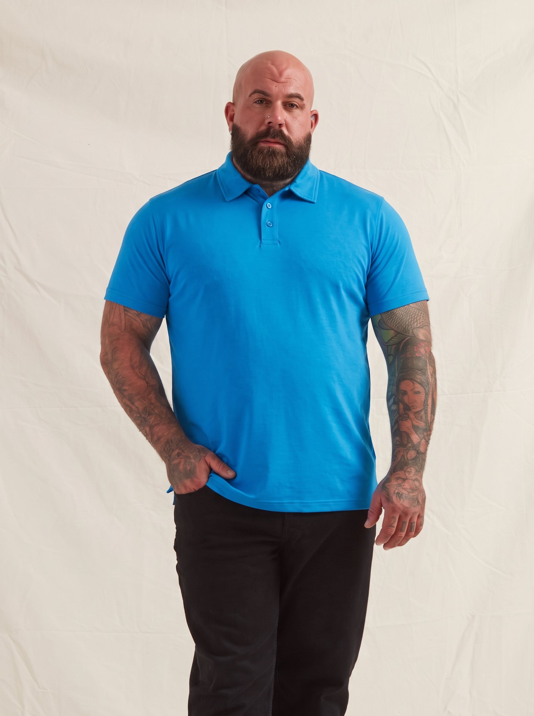 Load image into Gallery viewer, Ibiza Blue Polo Shirt
