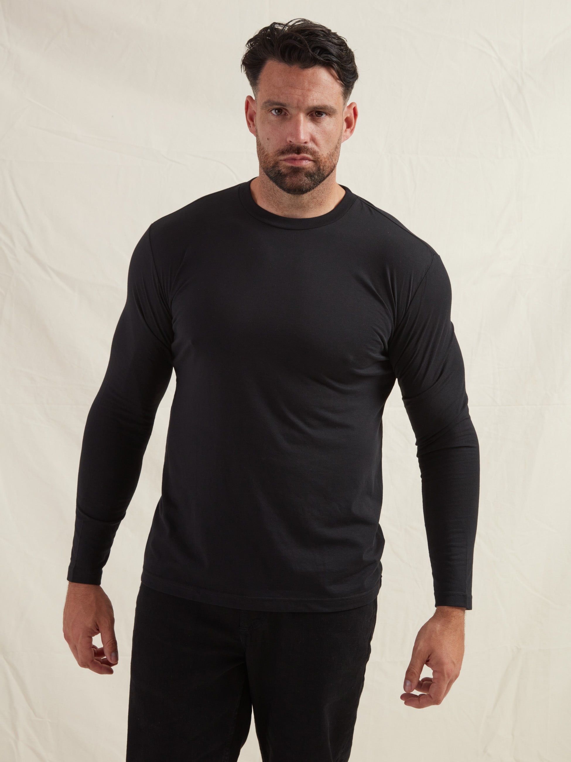 Load image into Gallery viewer, Black Long Sleeve T-Shirt
