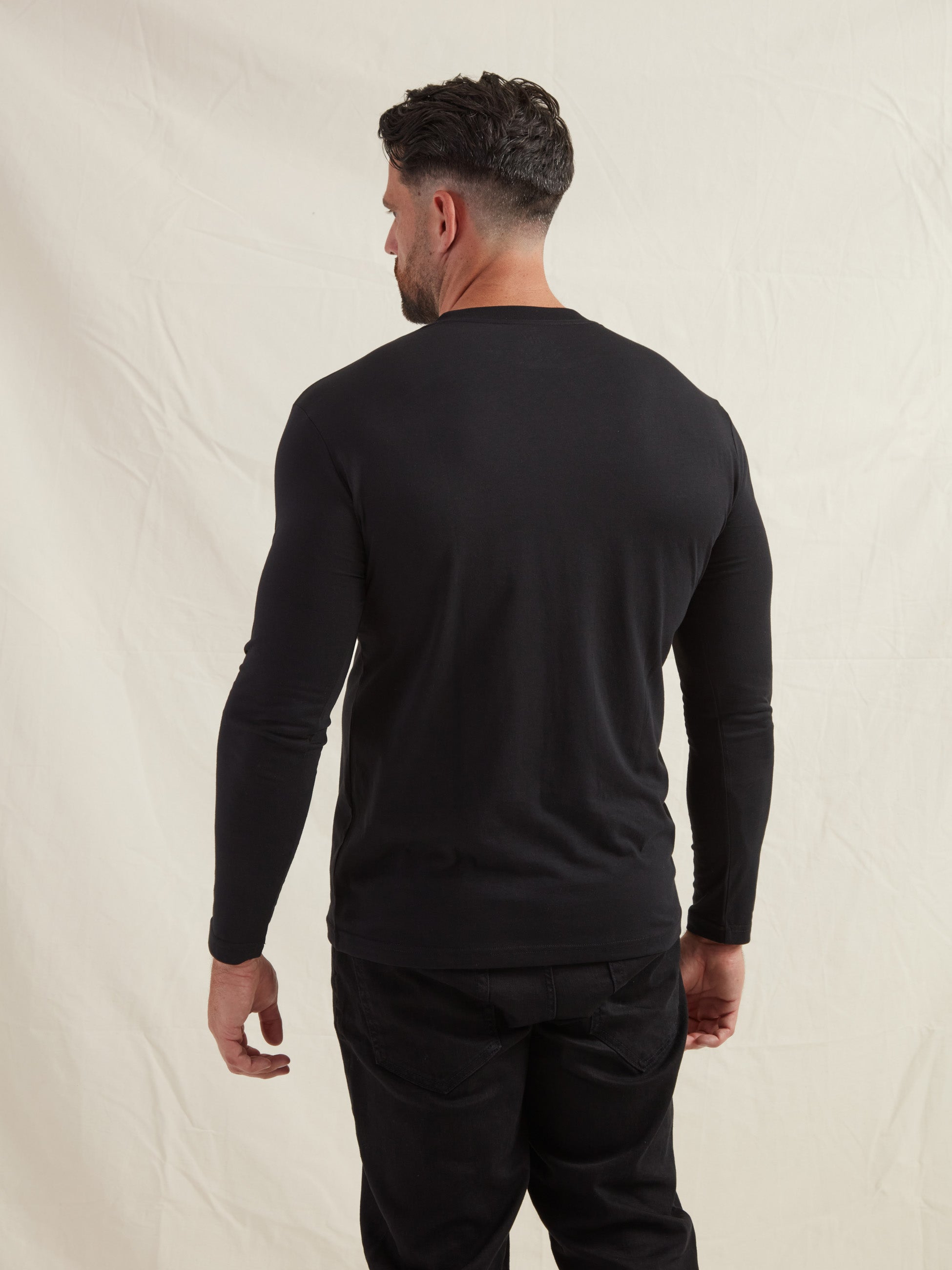 Load image into Gallery viewer, Black Long Sleeve T-Shirt
