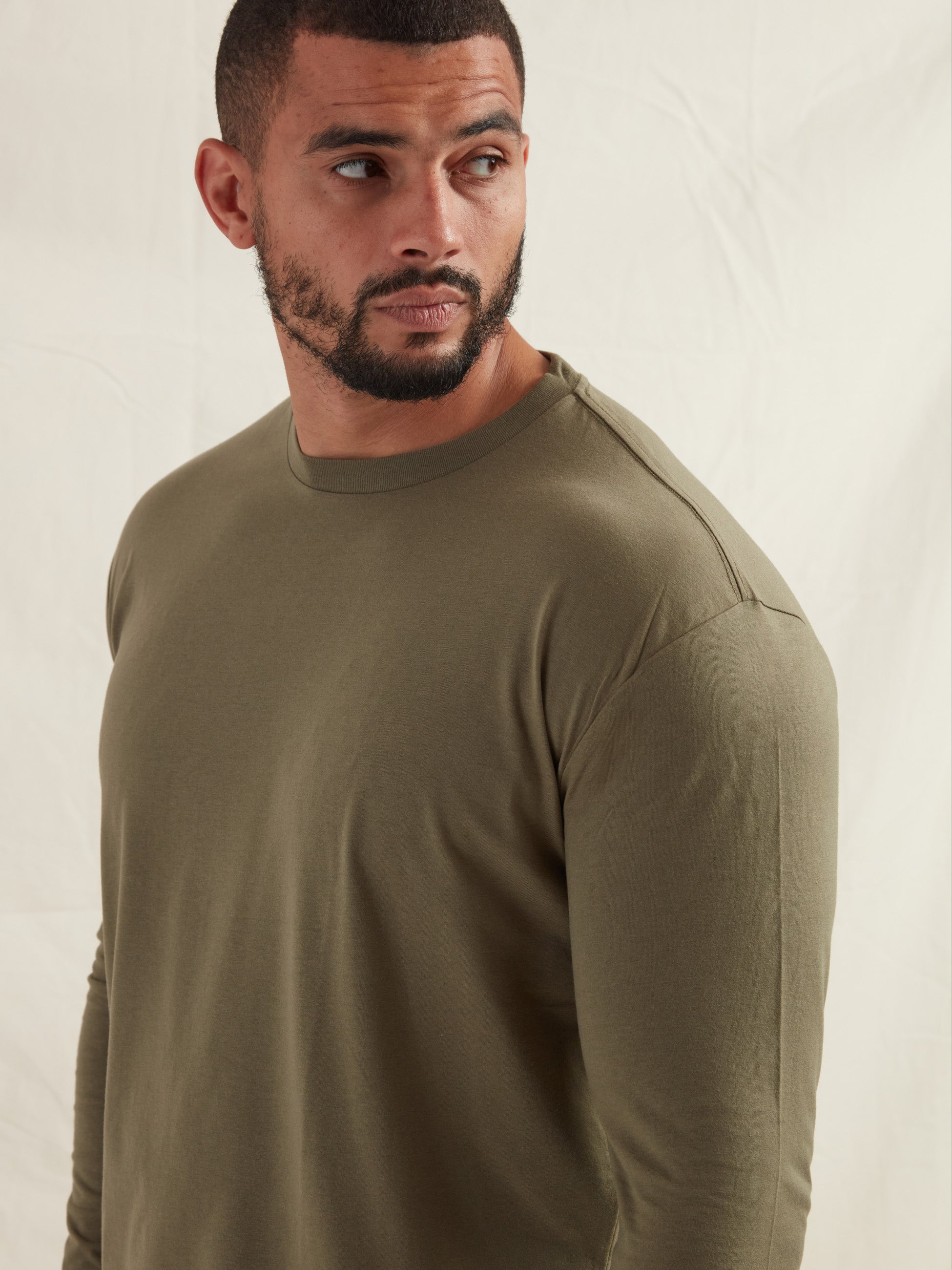 Load image into Gallery viewer, Khaki Long Sleeve T-Shirt
