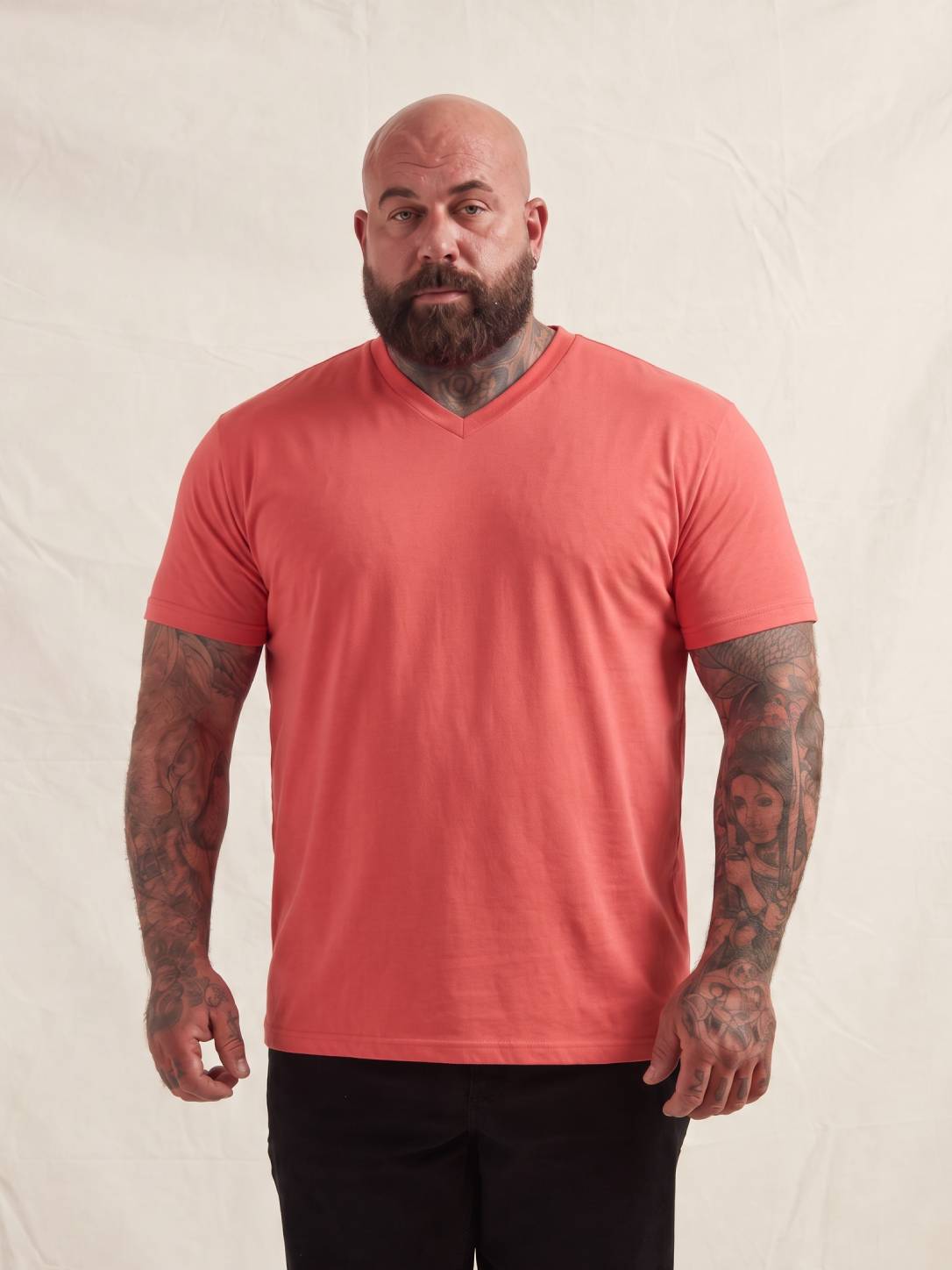 Load image into Gallery viewer, Mineral Red V-Neck T-Shirt
