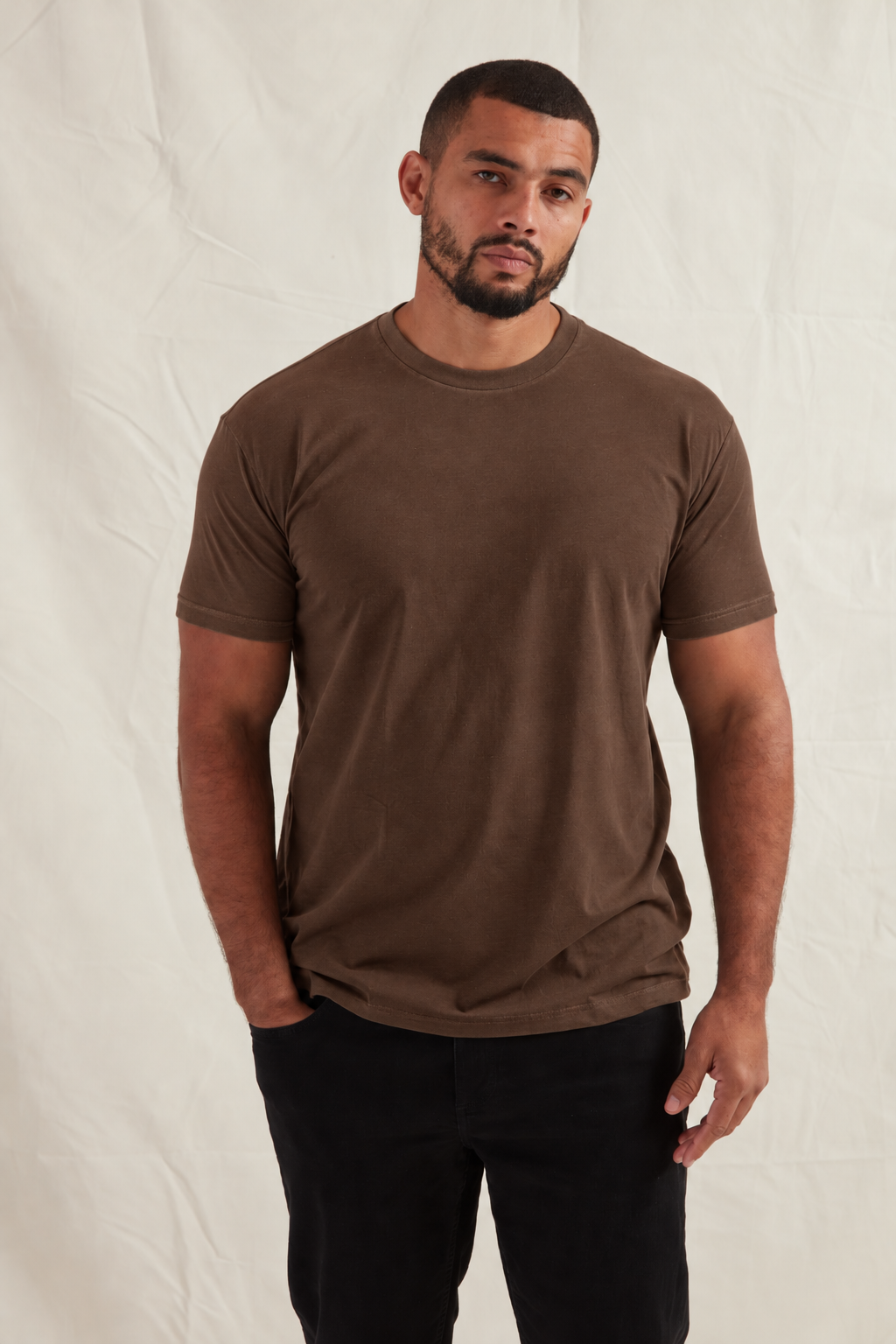 Load image into Gallery viewer, Tall Chocolate Crew Neck T-Shirt
