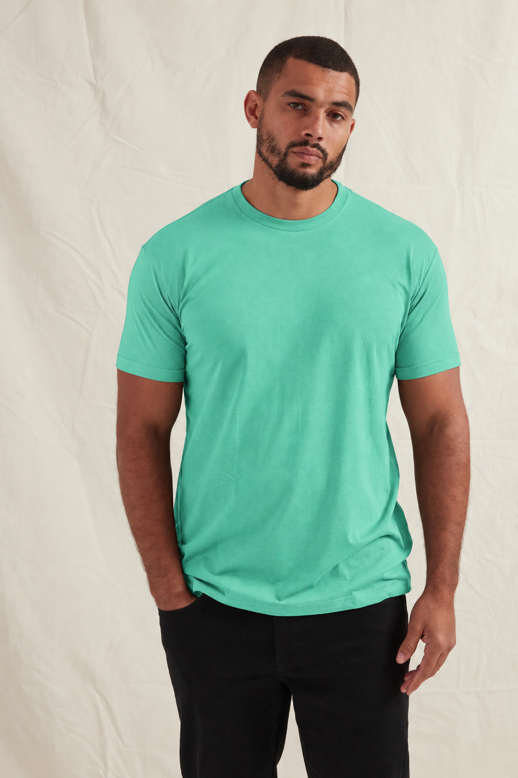 Load image into Gallery viewer, Tall Aqua Crew Neck T-Shirt
