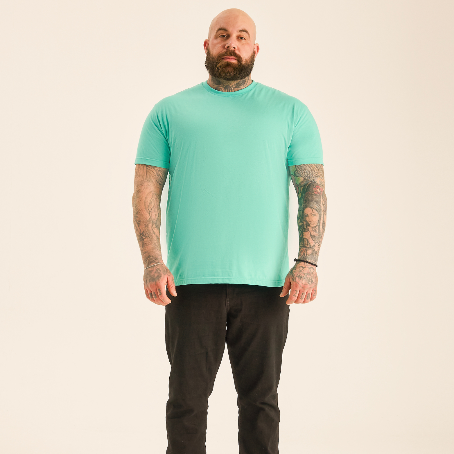 Load image into Gallery viewer, Tall Aqua Crew Neck
