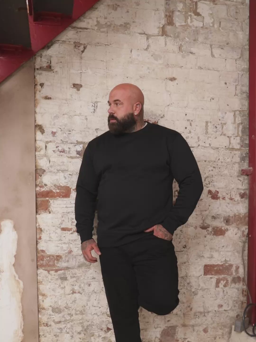 Load and play video in Gallery viewer, Black Sweatshirt
